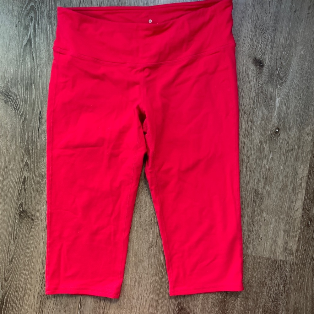 Athleta Pink Cotton Leggings Size Medium